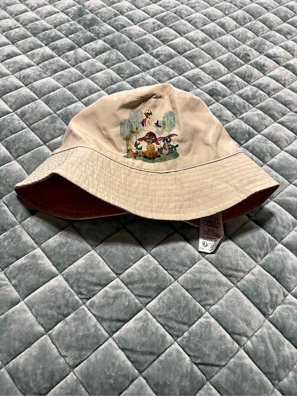 Disney Parks Bambi and Friends Bucket Hat Beige